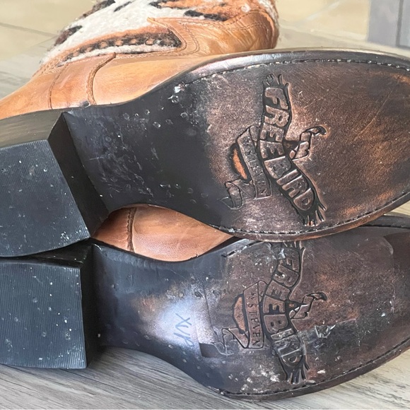 FREEBIRD By Steven Shine Ankle Brown Leather Boots size 6 - Picture 8 of 16